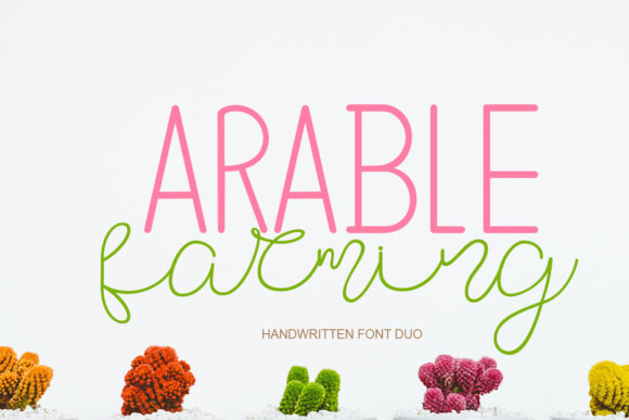 Arable Farming Font for Business