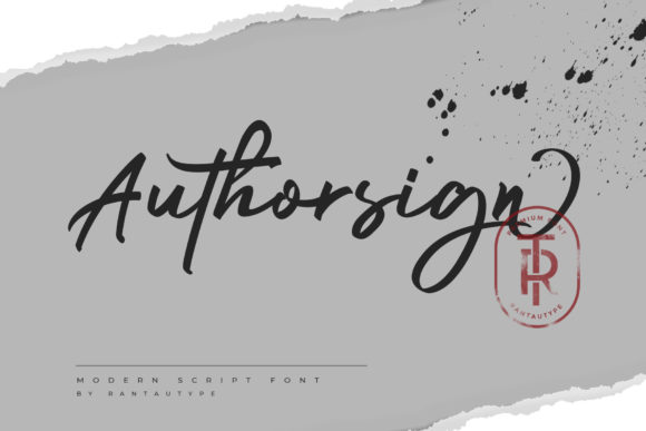 Authorsign: A Stylish Font for Business Branding