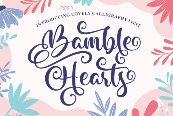 Bamble Hearts Font for Creative Projects