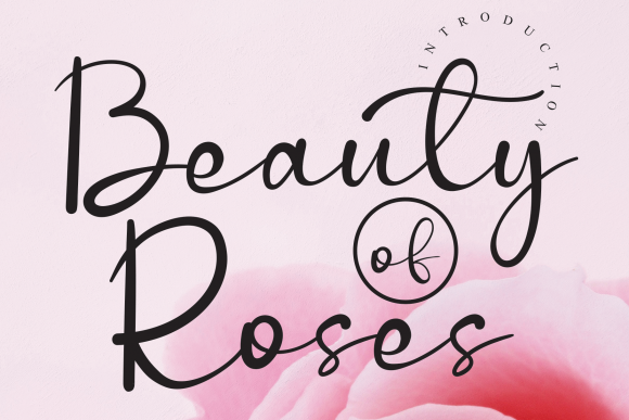 Beauty of Roses Font for Creative Brands