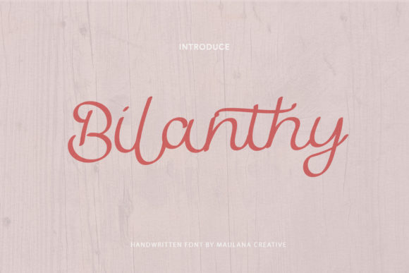 Bilanthy: A Delicate Handwritten Font
