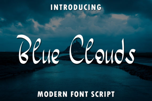 Blue Clouds: A Delicate Script Font