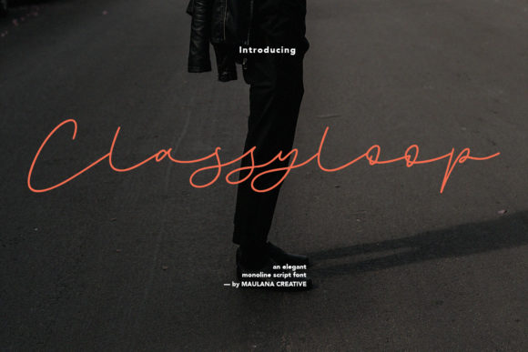 Classyloop: A Stylish Script Font