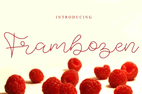 Frambozen: A Delicate Script Font