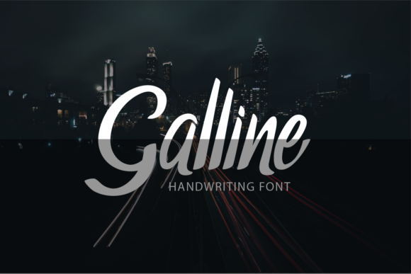 Galline: A Flowing Font for Creative Web Design