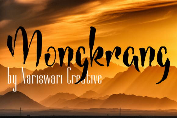 Mongkrang: A Bold Handwritten Font for Campaigns