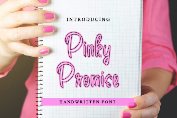 Pinky Promise Font: Handwritten Charm for Makers