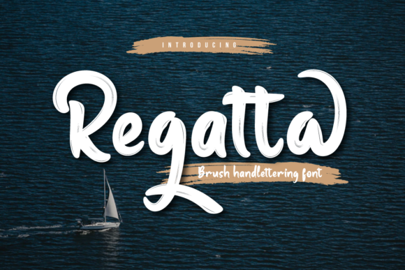 Regatta is a brush handwritten font that adds a personal, artistic touch to digital projects. As a web designer, I often look for fonts that bring character without sacrificing clarity. When I first tested Regatta in a hero section of a boutique online store, it immediately stood out. The fluid strokes and organic curves gave the design a warm, approachable feel that matched the brand's aesthetic.