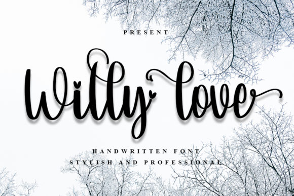 Willy Love Font: Elegant Script for Digital Marketing